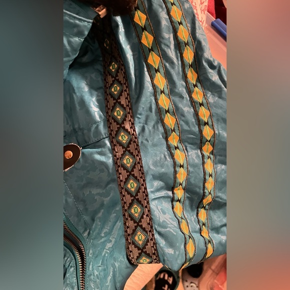 True late 80s 90s LIFETIME GRAIL Head damask native tribal ski jacket muff set - Picture 16 of 16